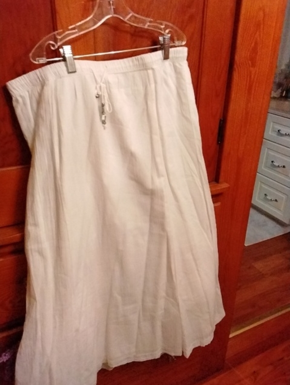 JJill Szm White Flowing Summer Skirt